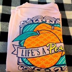 I am selling a Bunny Belle t shirt x large pink life is a peach